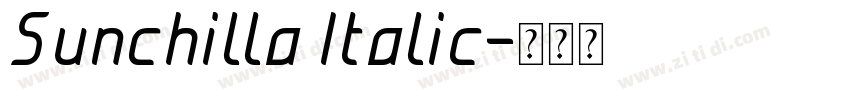 Sunchilla Italic字体转换 Sunchilla Italic字体转换